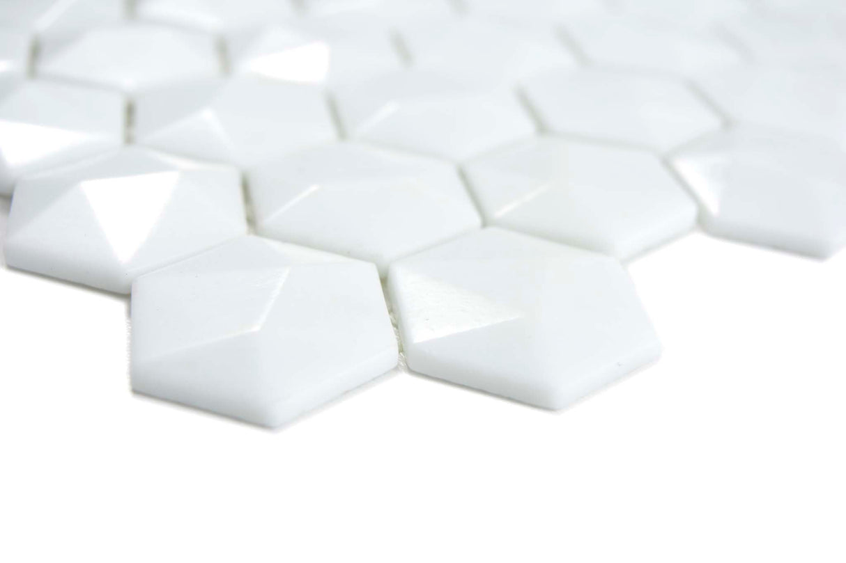 Mosaik Vit Sandviken - 001 | 0,087 m²/ark