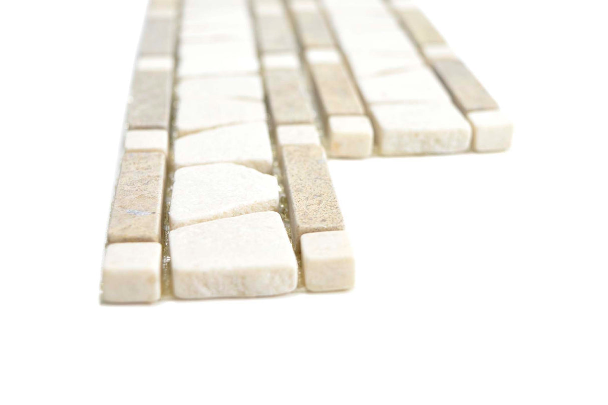 Bård (Klinker) Beige Luleå - 001 | 10x36/10x10x7mm. Säljs styckvis.