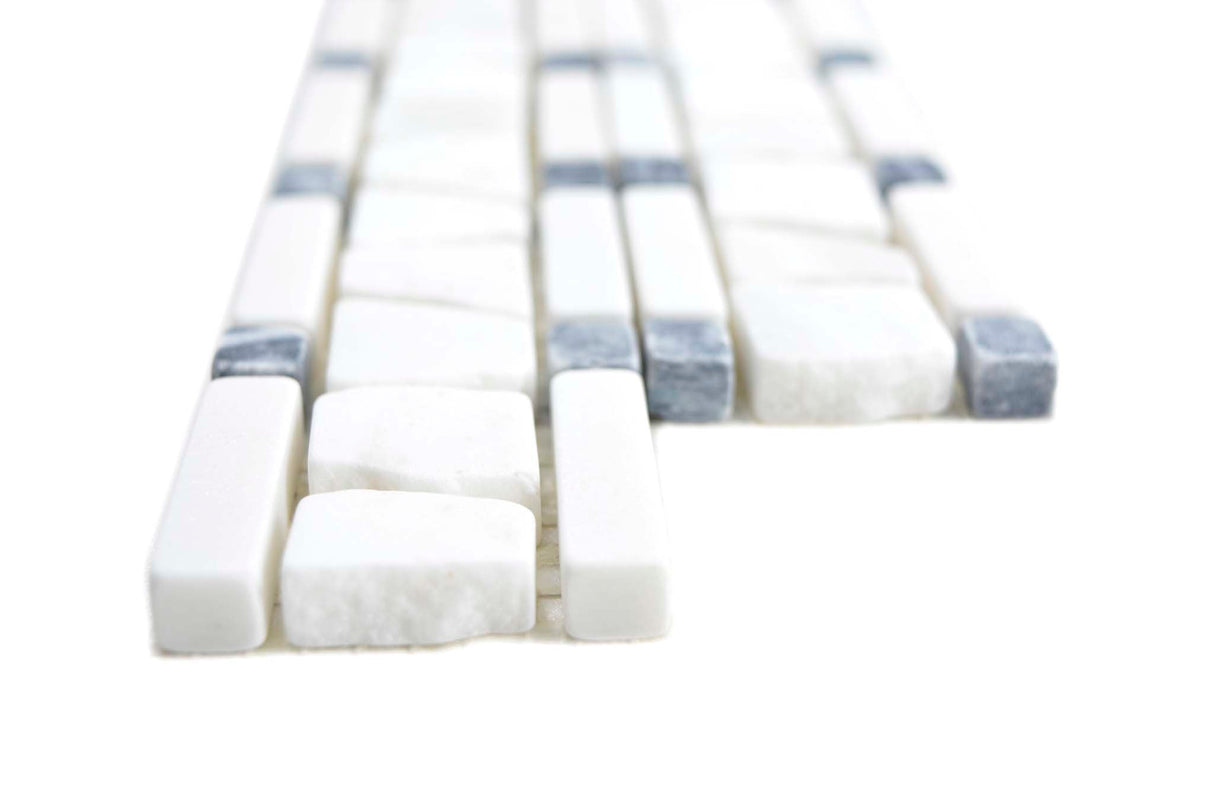 Bård (Klinker) Vit Luleå - 004 | 10x36/10x10x9mm. Säljs styckvis.