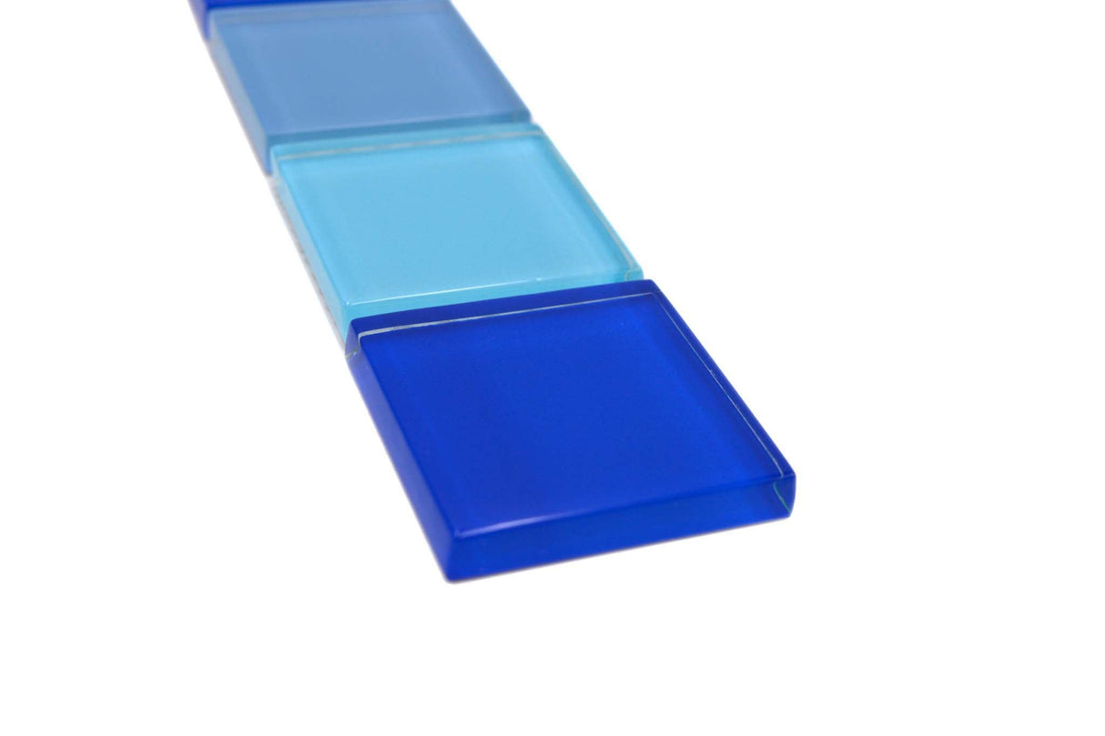 Bård (Kakel) Blå Borås - 003 | 48x48x8mm. Säljs styckvis.