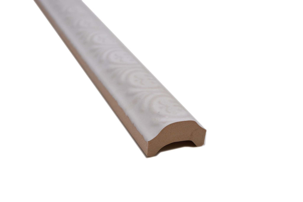 Bård (Kakel) Vit Mariestad - 010 | 35x300x9mm. Säljs styckvis.