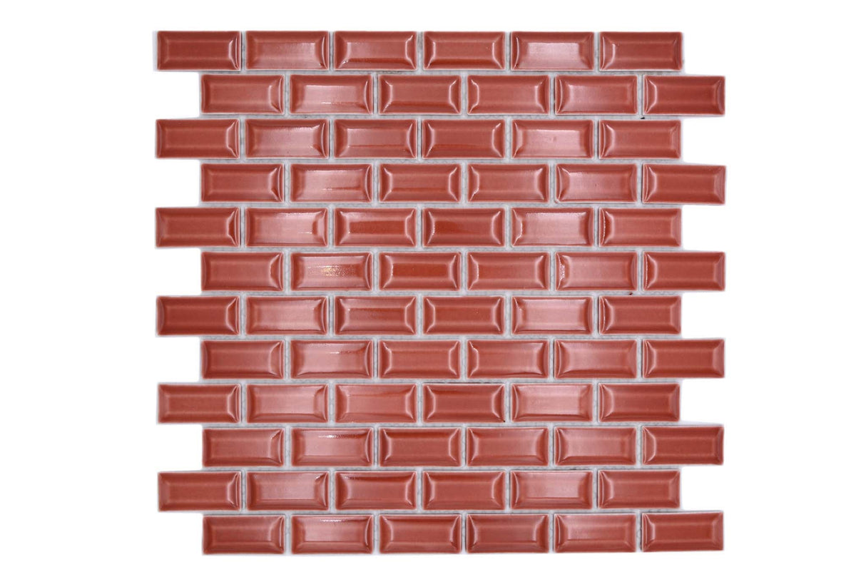 Mosaik Röd Falun - 007 | 0,09 m²/ark