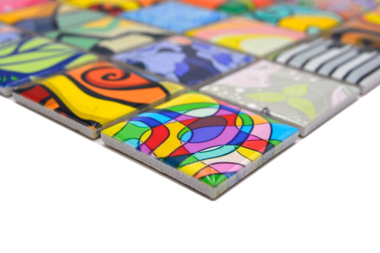 Mosaik Flerfärgad Värnamo - 001 | 0,085 m²/ark