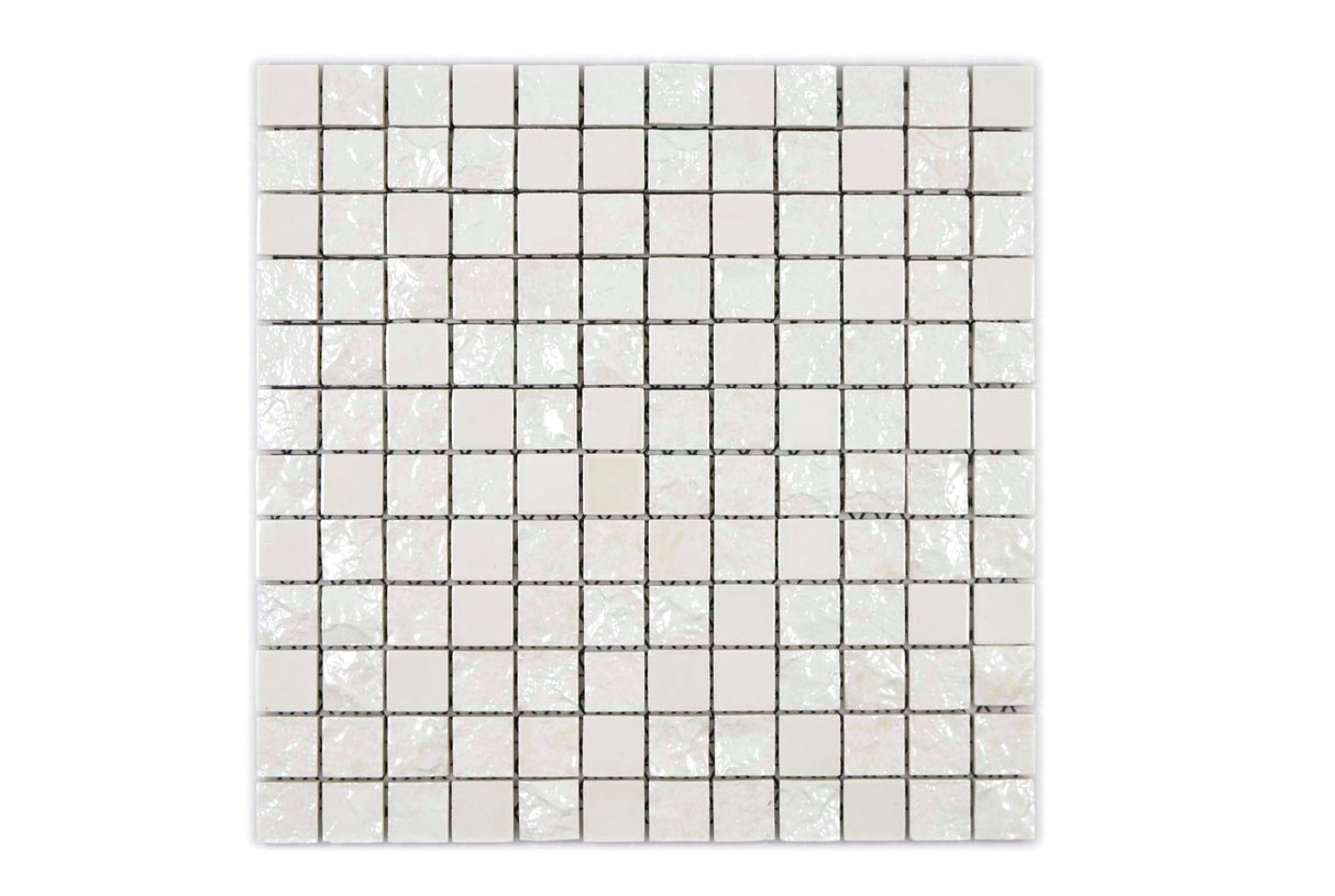 Mosaik Vit Ängelholm - 001 | 0,1 m²/ark