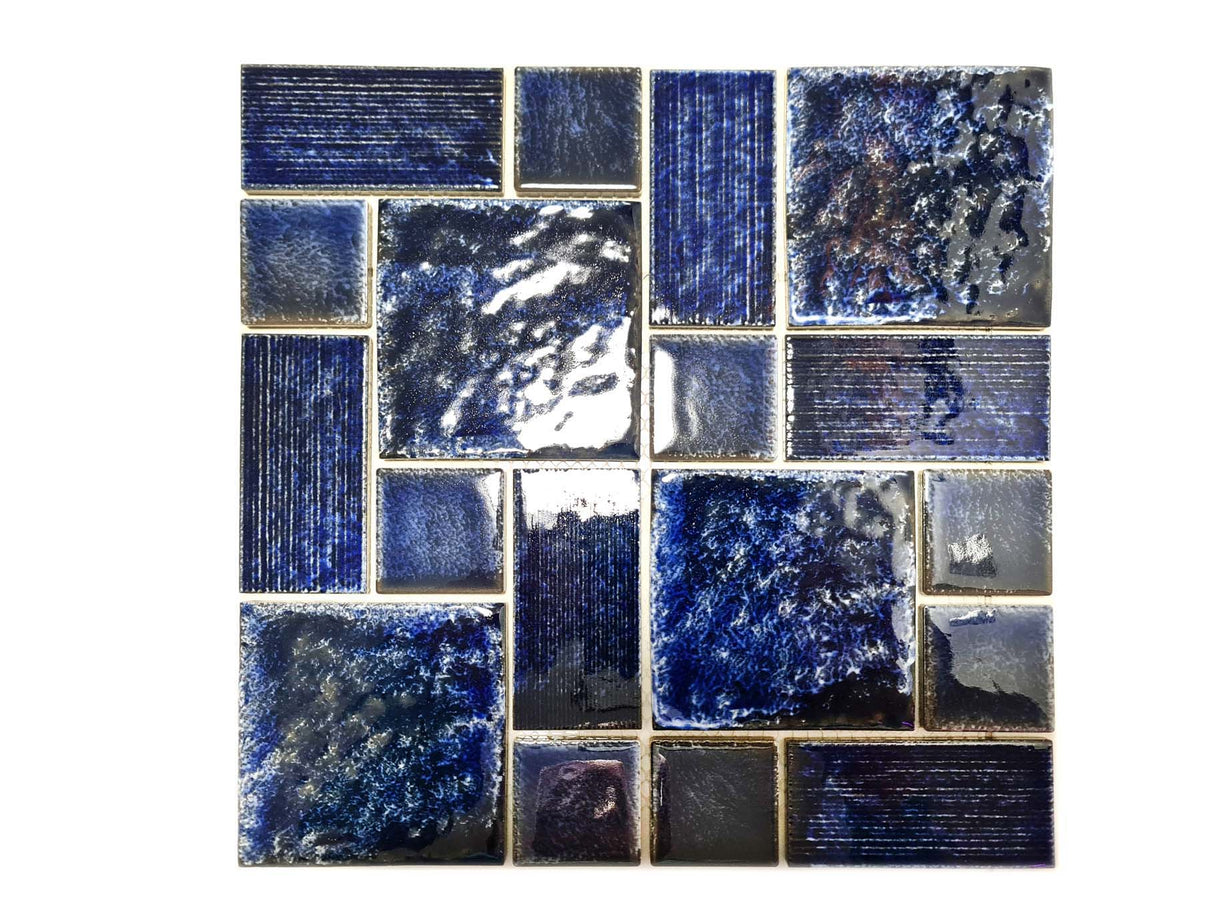 Mosaik Blå Arendal - 004 | 0,088 m²/ark