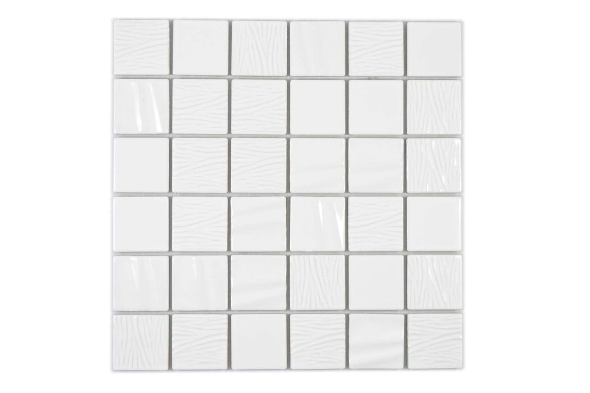 Mosaik Vit Ängelholm - 005 | 0,087 m²/ark