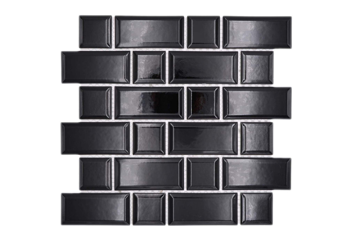 Mosaik Svart Falun - 010 | 0,086 m²/ark