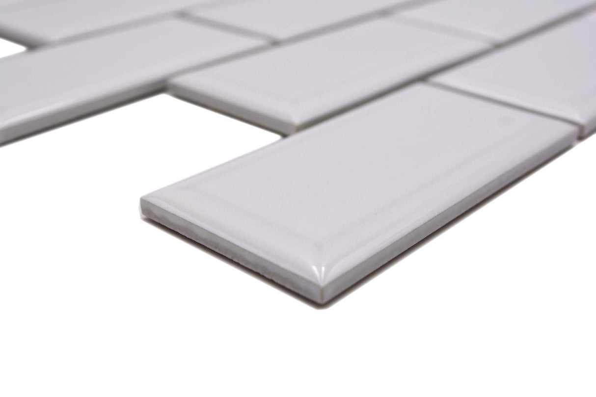 Mosaik Vit Falun - 015 | 0,086 m²/ark