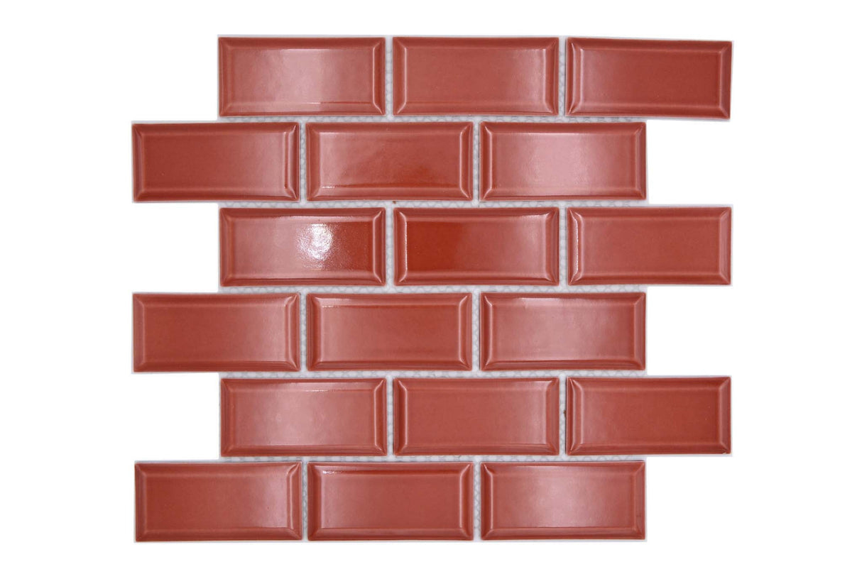 Mosaik Röd Falun - 019 | 0,086 m²/ark