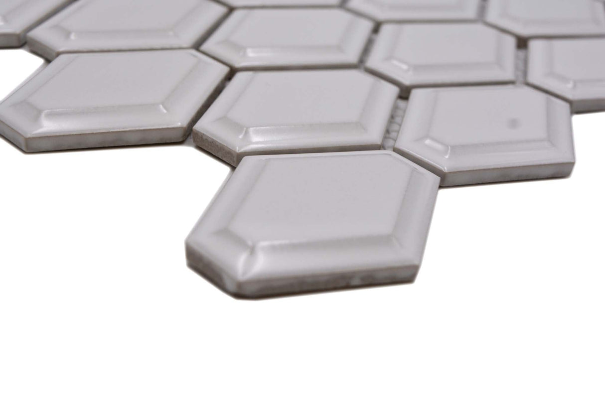 Mosaik Vit Falun - 026 | 0,067 m²/ark