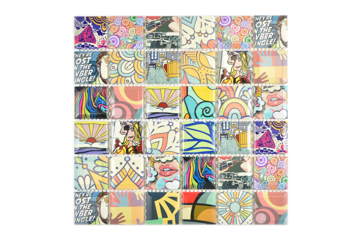 Mosaik Flerfärgad Värnamo - 002 | 0,085 m²/ark