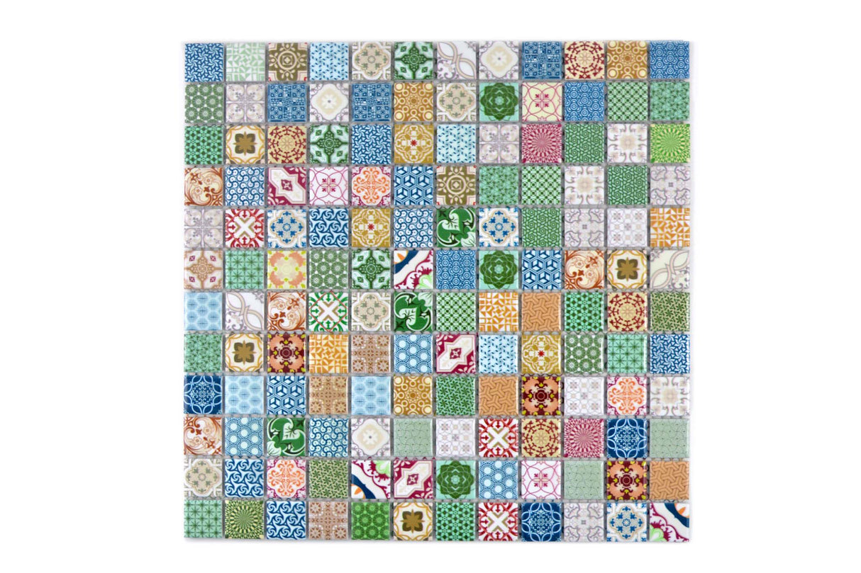 Mosaik Flerfärgad Falkenberg - 006 | 0,09 m²/ark