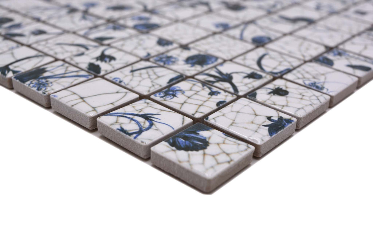 Mosaik Vit Falkenberg - 007 | 0,089 m²/ark