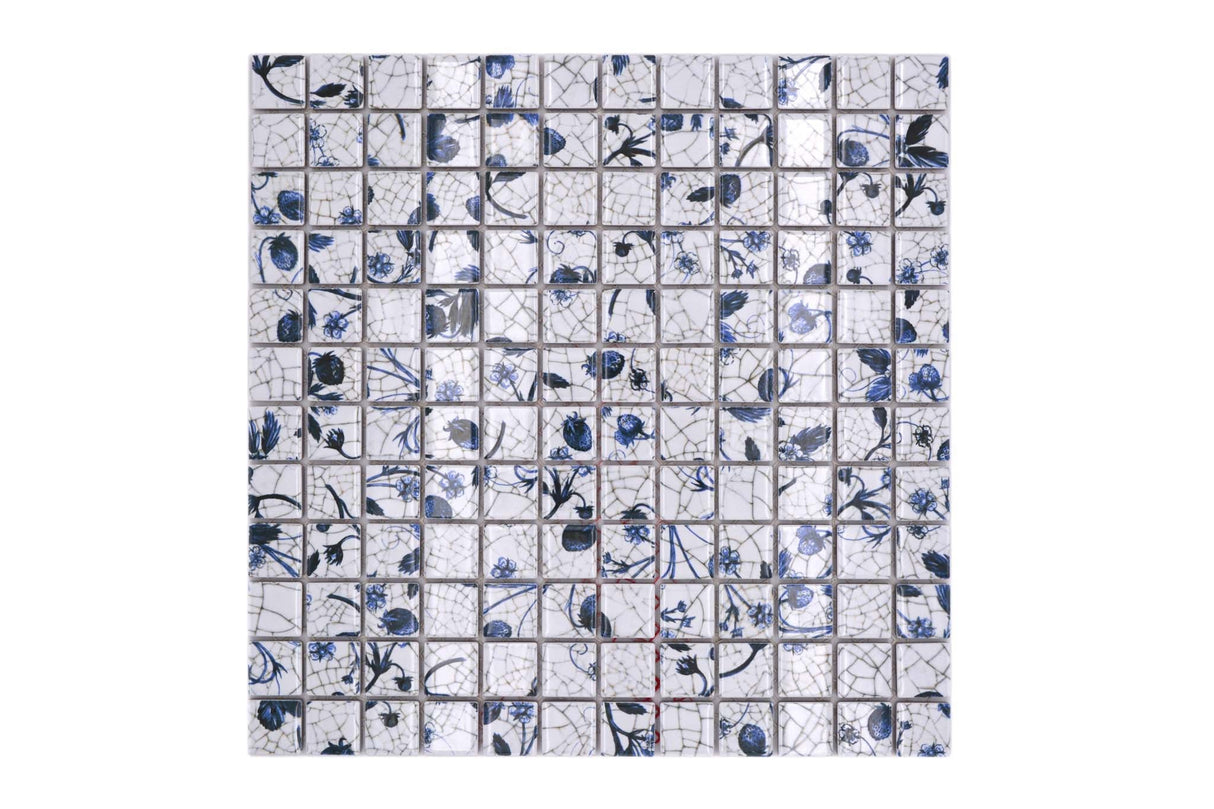 Mosaik Vit Falkenberg - 007 | 0,089 m²/ark