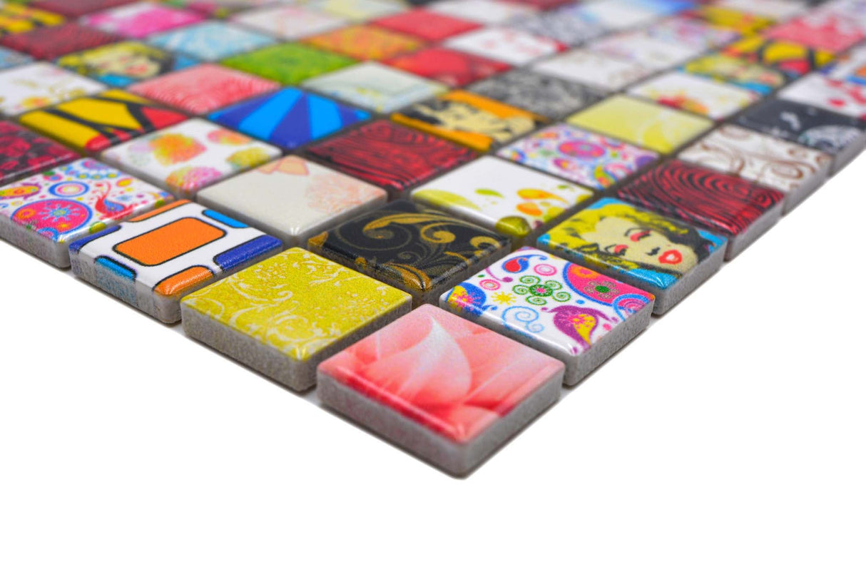 Mosaik Flerfärgad Falkenberg - 009 | 0,09 m²/ark