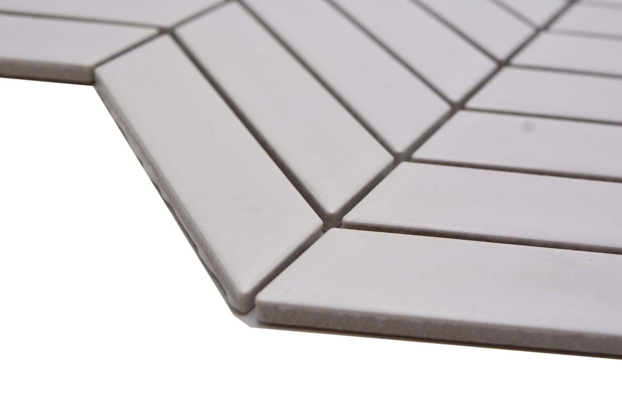 Mosaik Vit Strömsund - 005 | 0,088 m²/ark