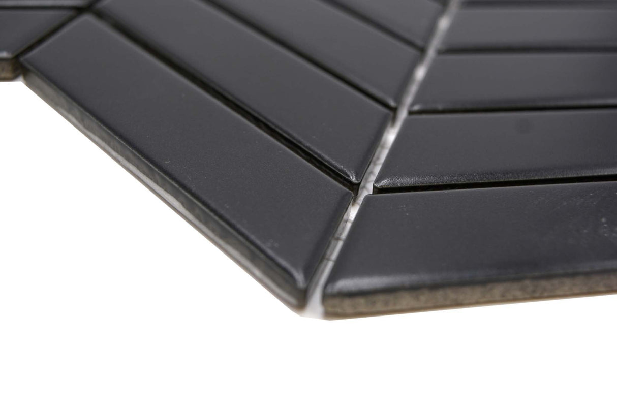 Mosaik Svart Strömsund - 006 | 0,088 m²/ark