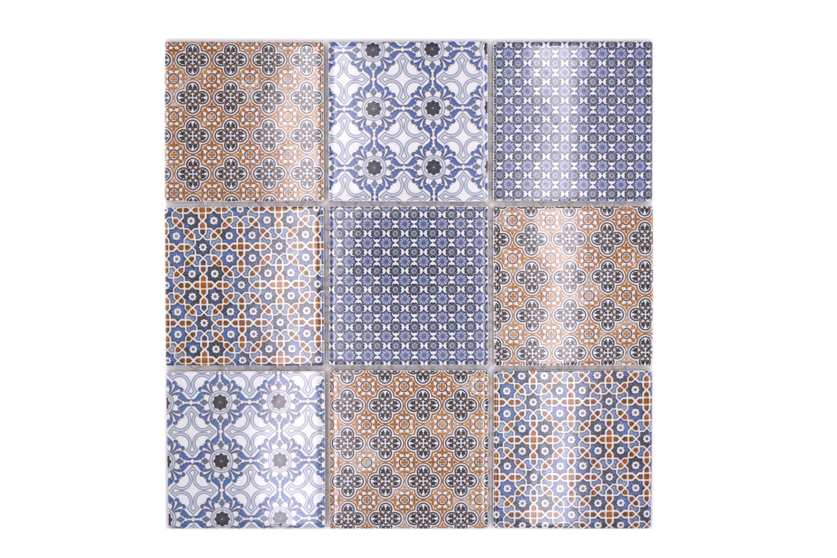 Mosaik Vit Falkenberg - 014 | 0,089 m²/ark