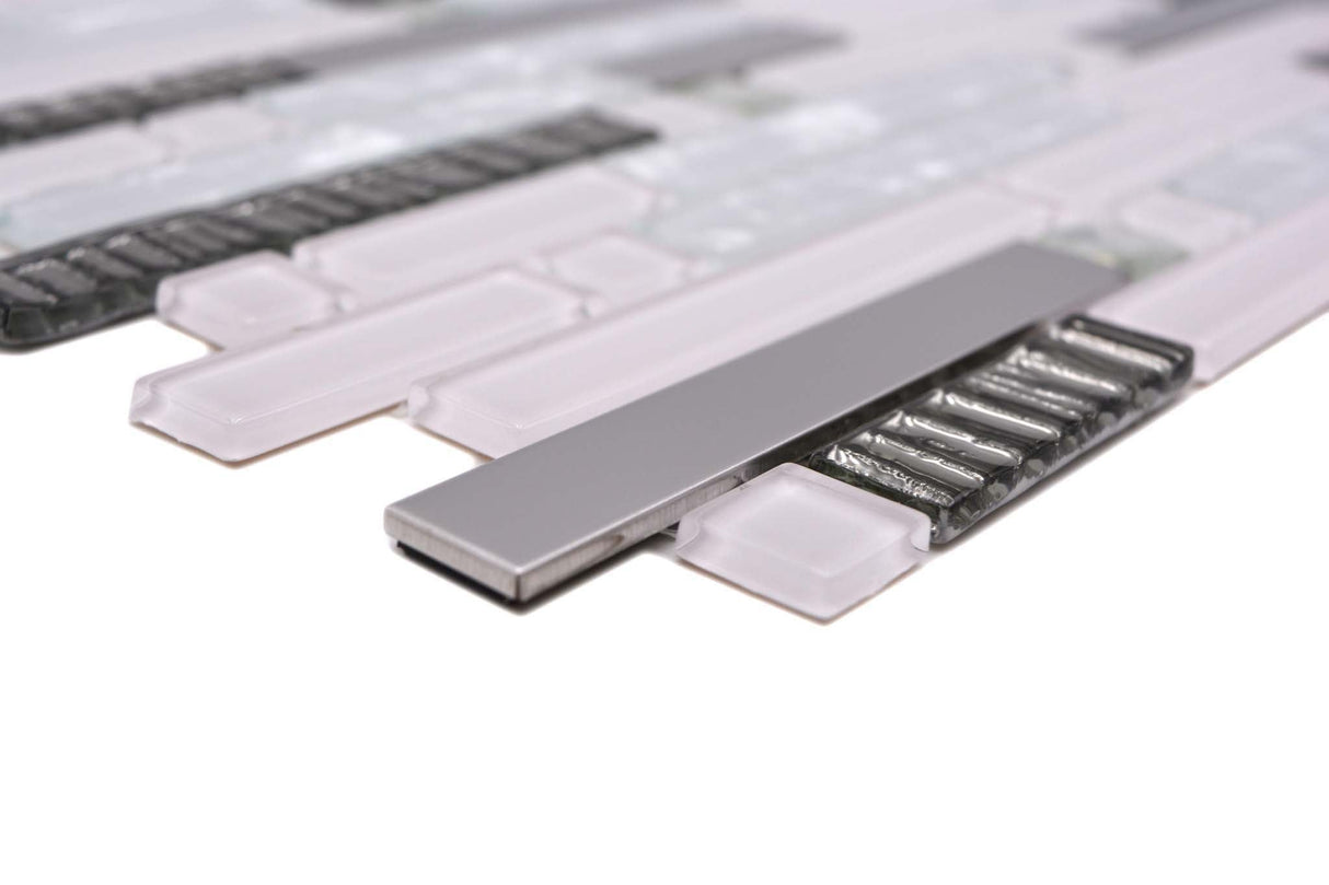 Mosaik Vit Östersund - 004 | 0,091 m²/ark