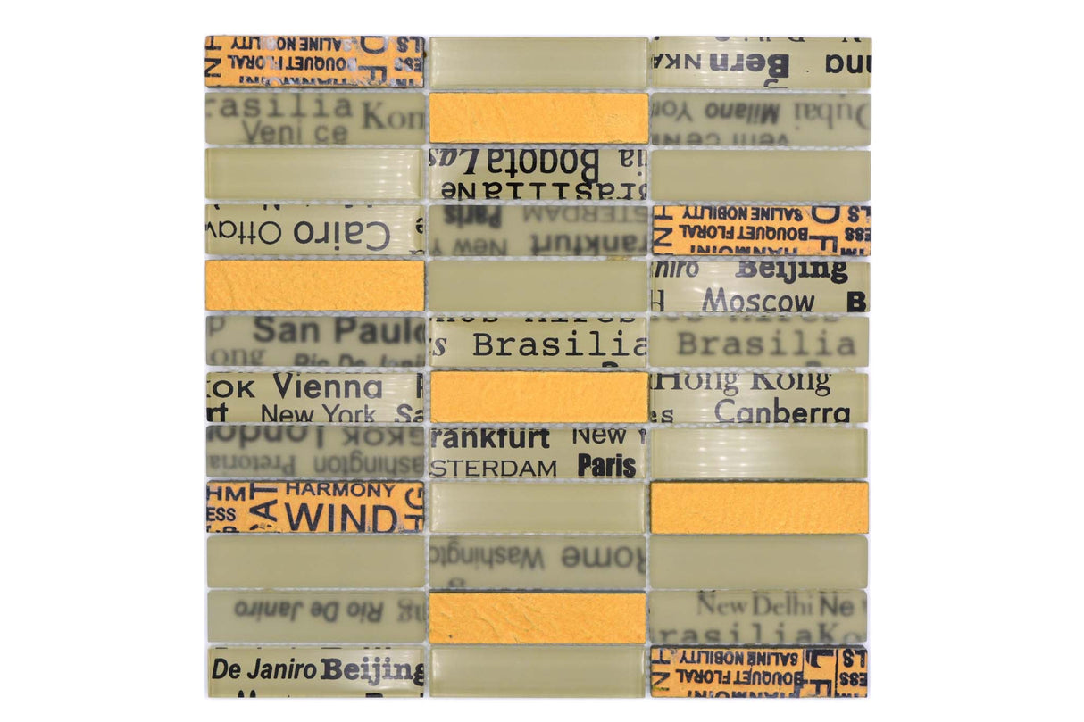 Mosaik Guld Vaxholm - 002 | 0,09 m²/ark