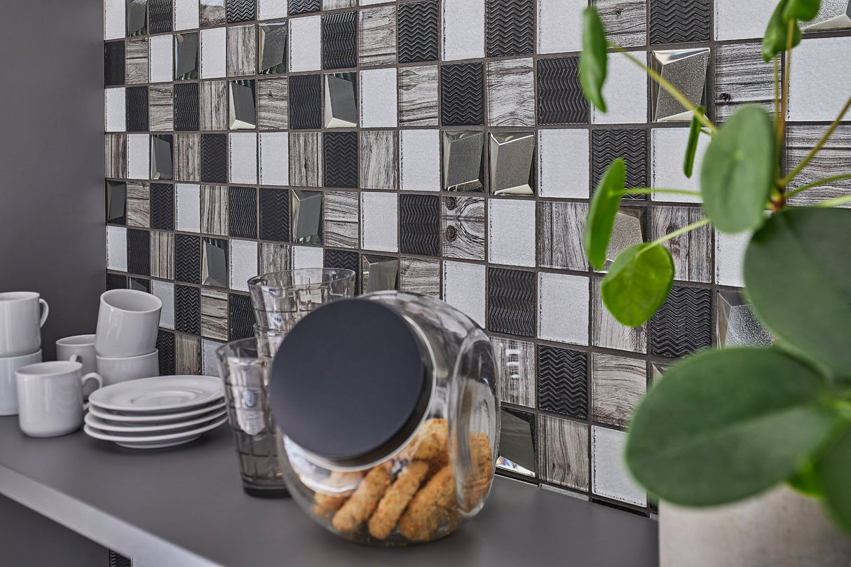 Mosaik Silver Boden - 004 | 0,089 m²/ark