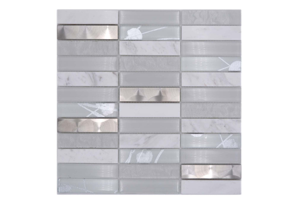 Mosaik Vit Simrishamn - 001 | 0,089 m²/ark