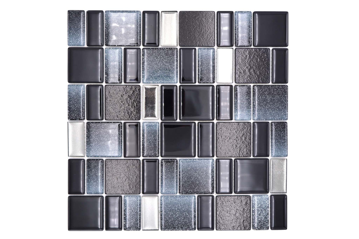 Mosaik Svart Åmål - 001 | 0,09 m²/ark