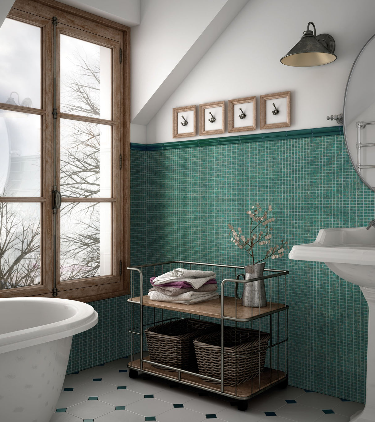 Mosaik Turkus Bjuv - 002 | 0,093 m²/ark