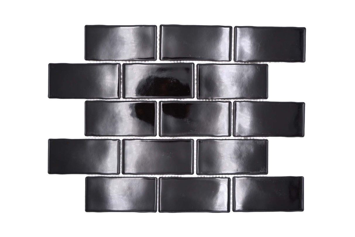 Mosaik Svart Örebro - 005 | 0,082 m²/ark