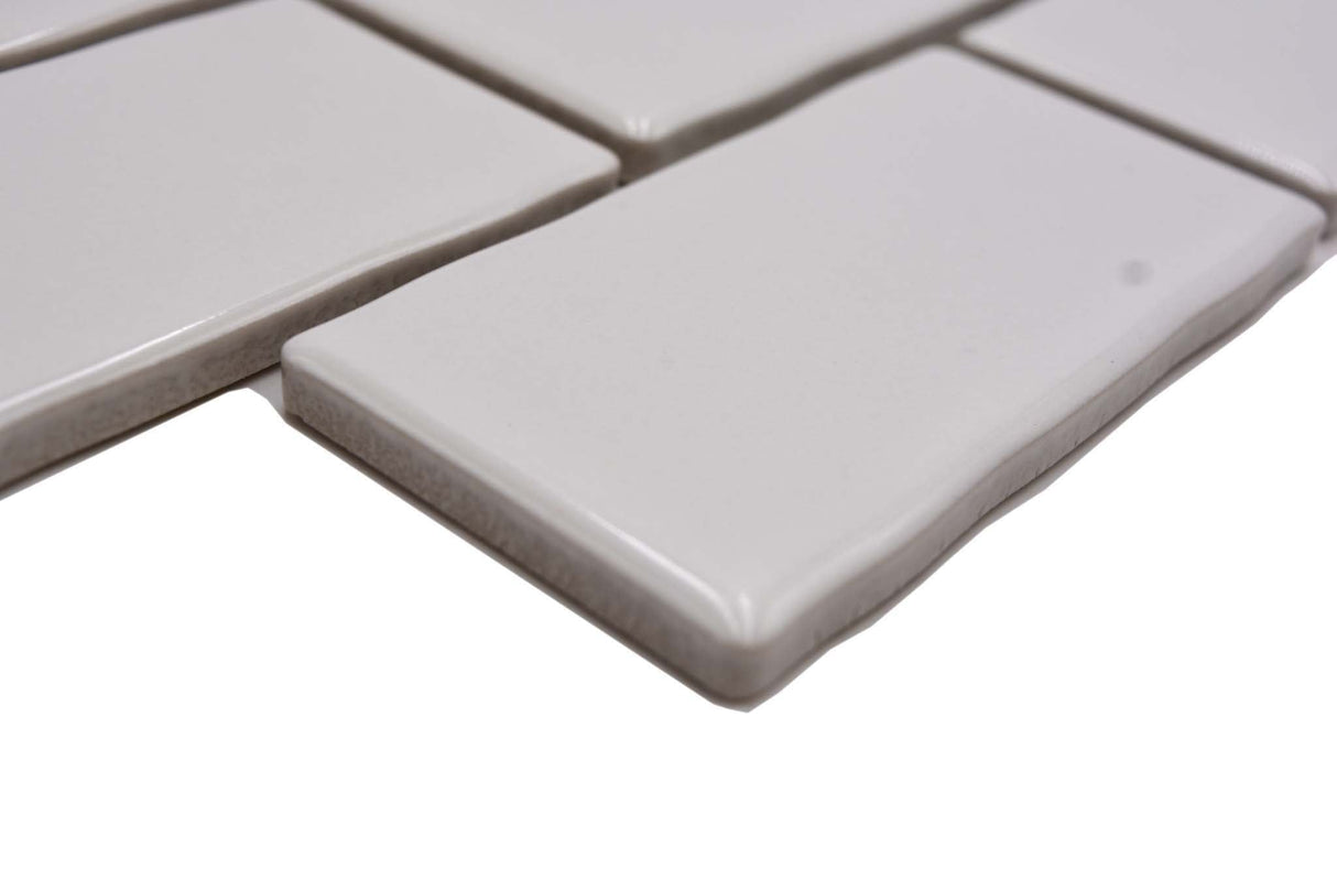 Mosaik Vit Örebro - 006 | 0,082 m²/ark