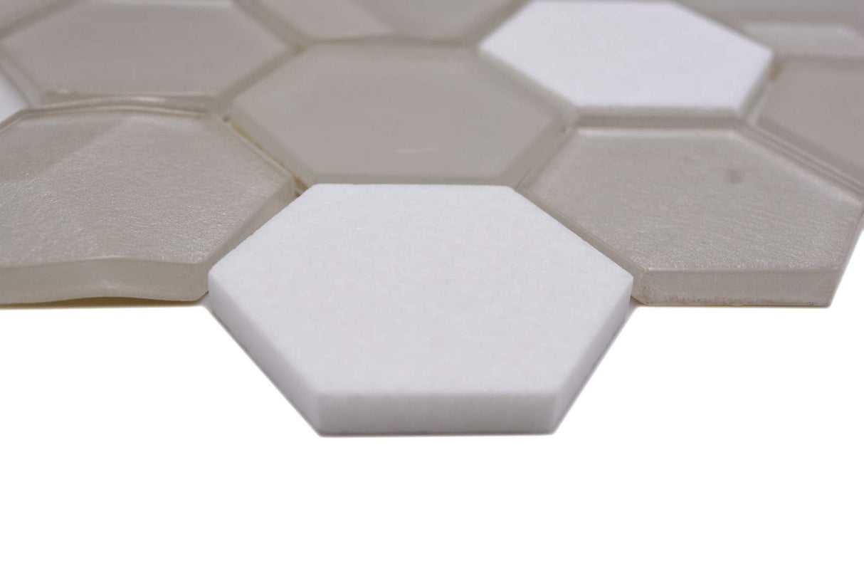 Mosaik Vit Nyköping - 046 | 0,078 m²/ark