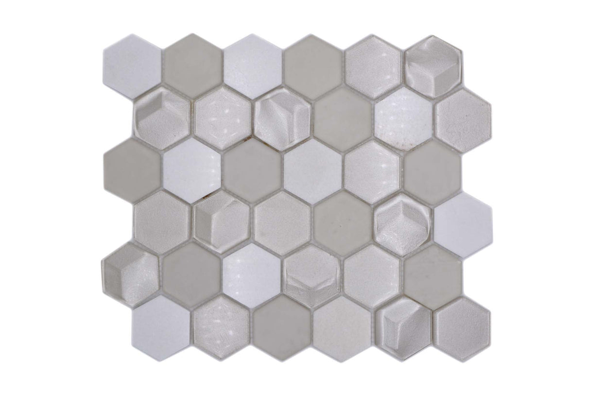 Mosaik Vit Nyköping - 046 | 0,078 m²/ark