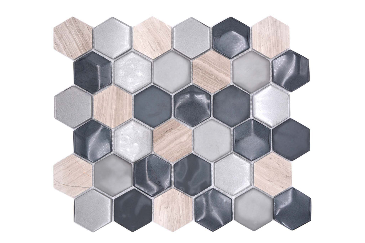 Mosaik Grå Nyköping - 047 | 0,078 m²/ark