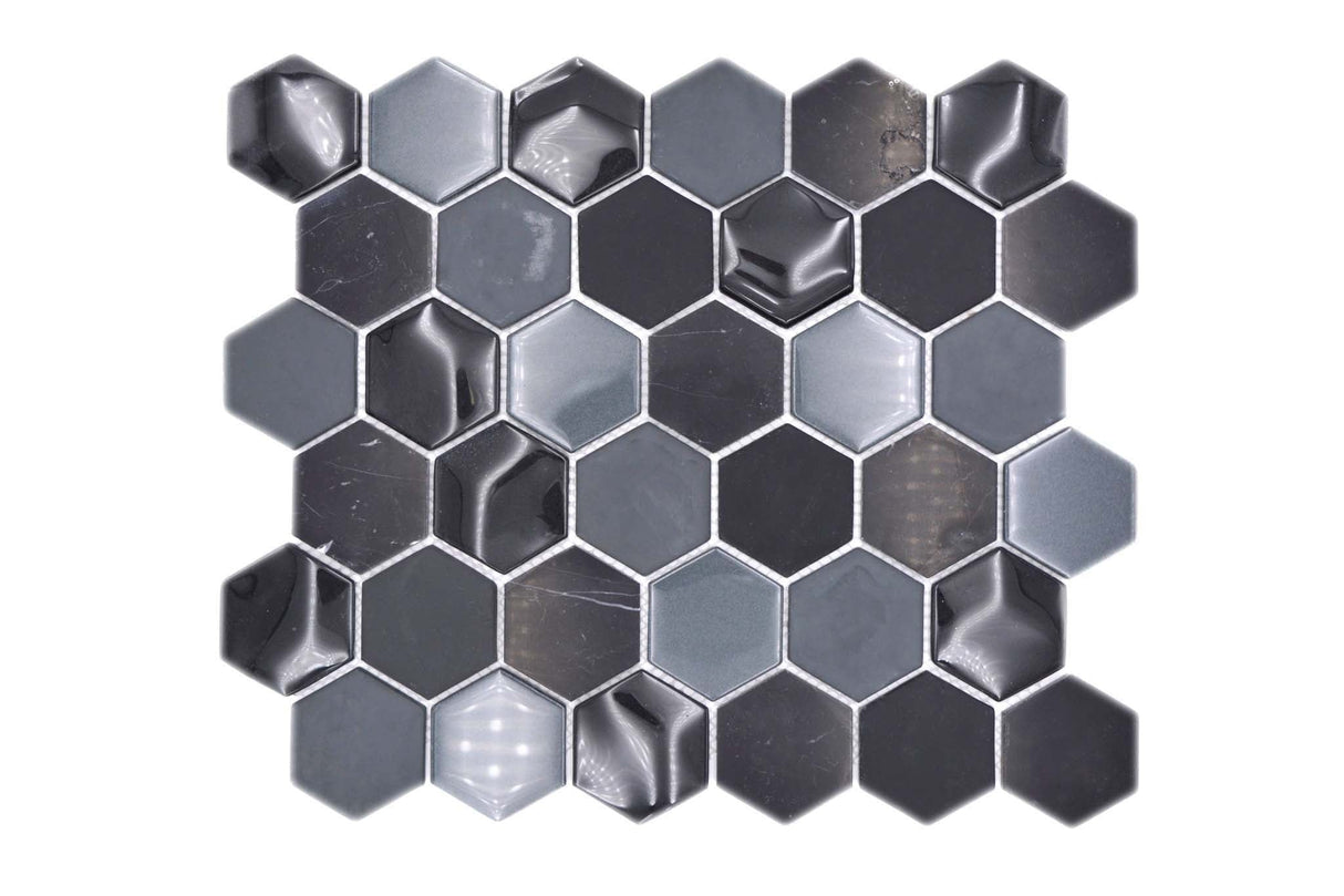 Mosaik Svart Nyköping - 048 | 0,078 m²/ark