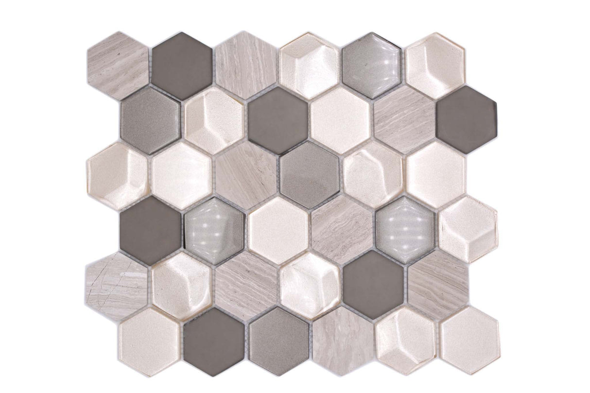 Mosaik Grå Nyköping - 049 | 0,078 m²/ark