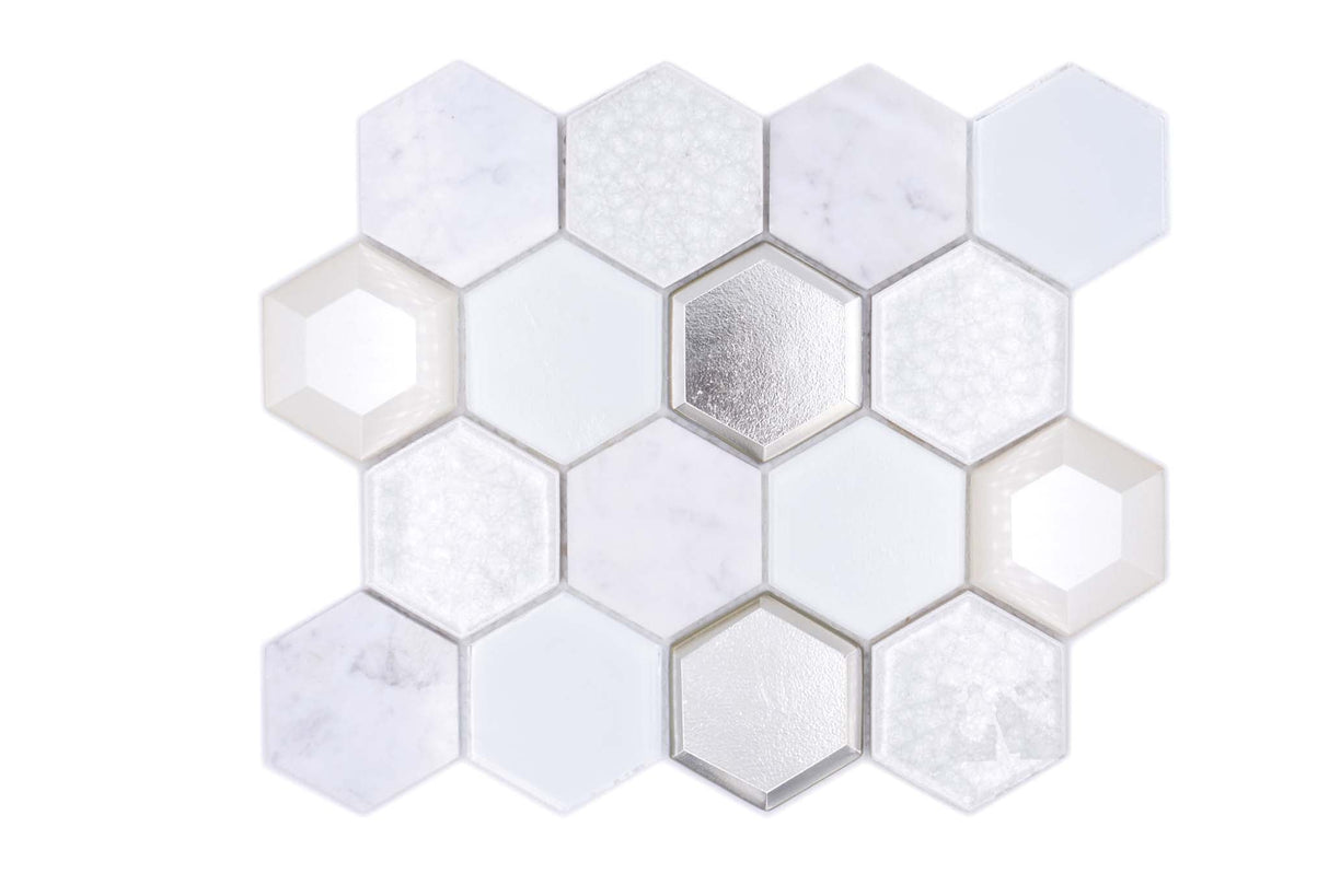 Mosaik Vit Nyköping - 050 | 0,081 m²/ark