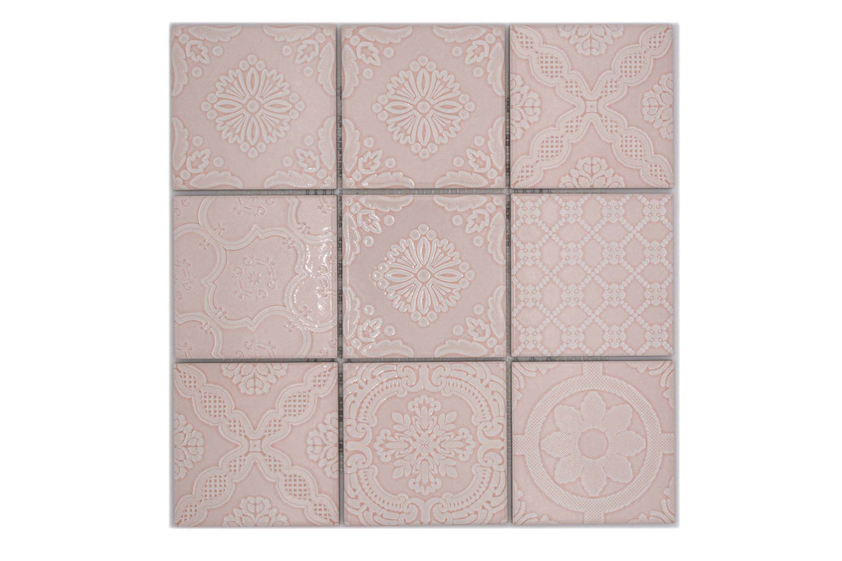 Mosaik Rosa Sigtuna - 041 | 0,088 m²/ark