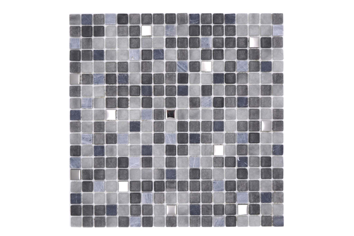 Mosaik Svart Åre - 003 | 0,09 m²/ark