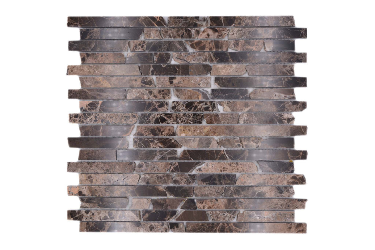 Mosaik Brun Stockholm - 033 | 0,098 m²/ark