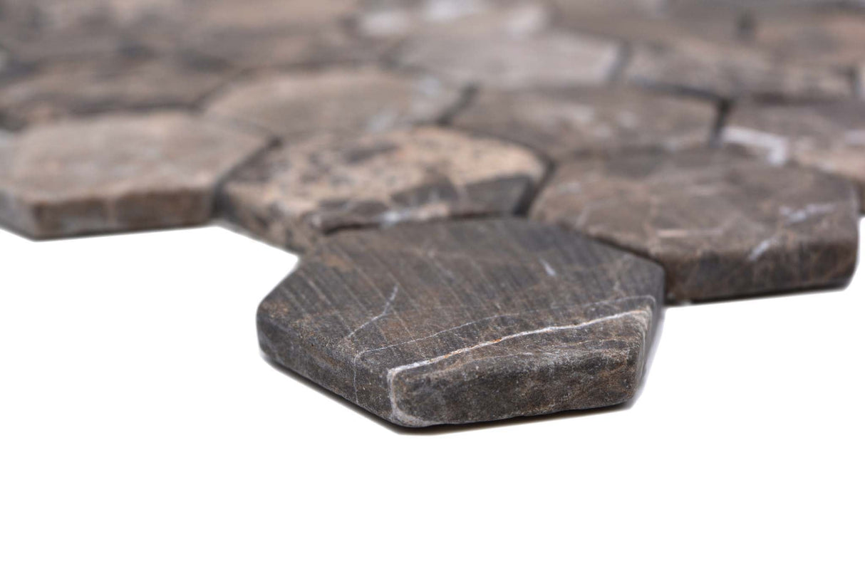 Mosaik Brun Stockholm - 041 | 0,091 m²/ark