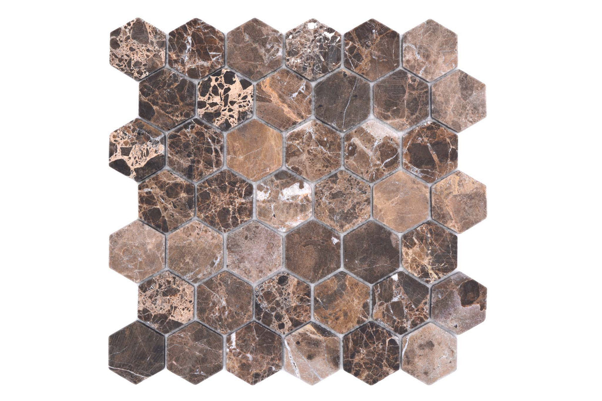 Mosaik Brun Stockholm - 041 | 0,091 m²/ark