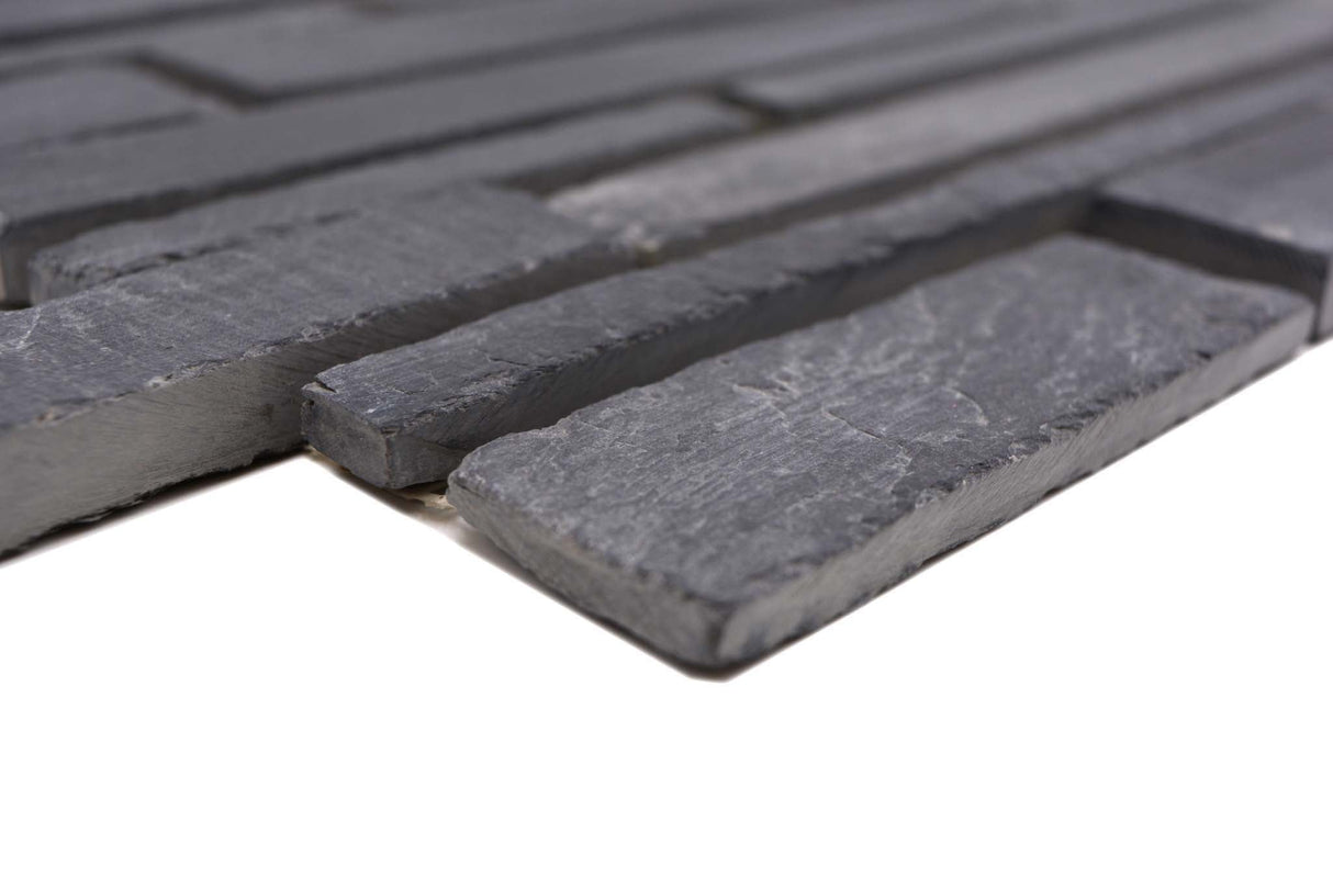 Mosaik Svart Falköping - 004 | 0,092 m²/ark