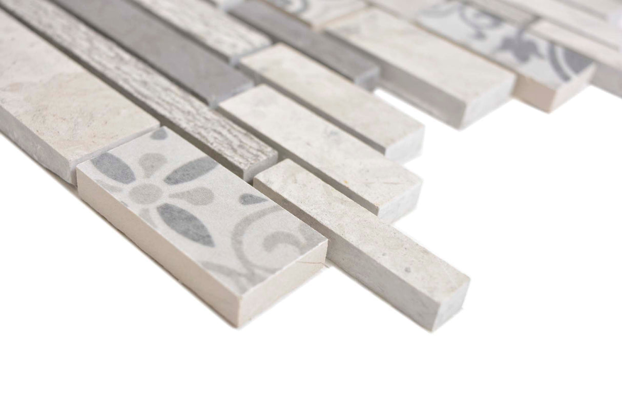 Mosaik Grå Harstad - 002 | 0,082 m²/ark