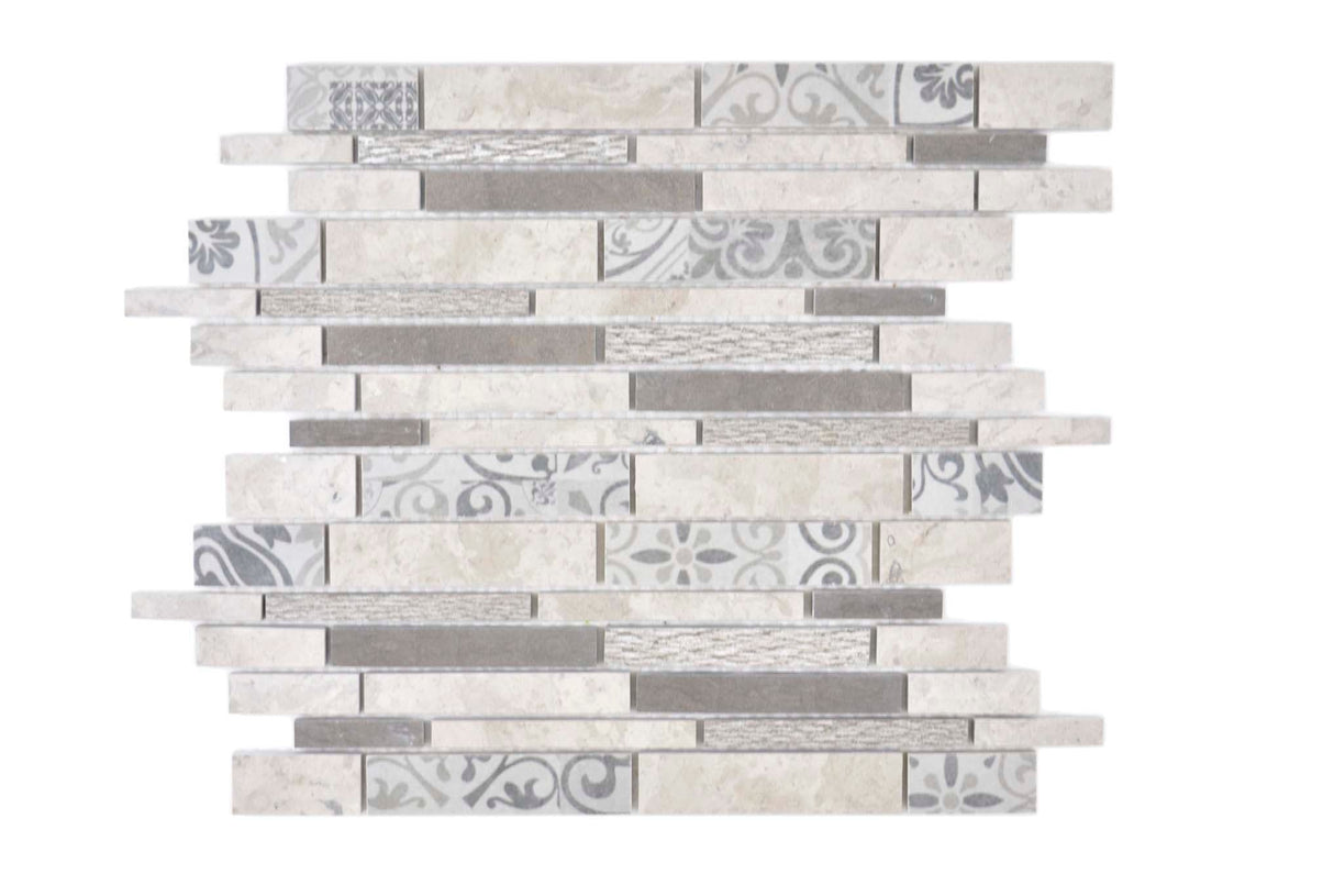 Mosaik Grå Harstad - 002 | 0,082 m²/ark