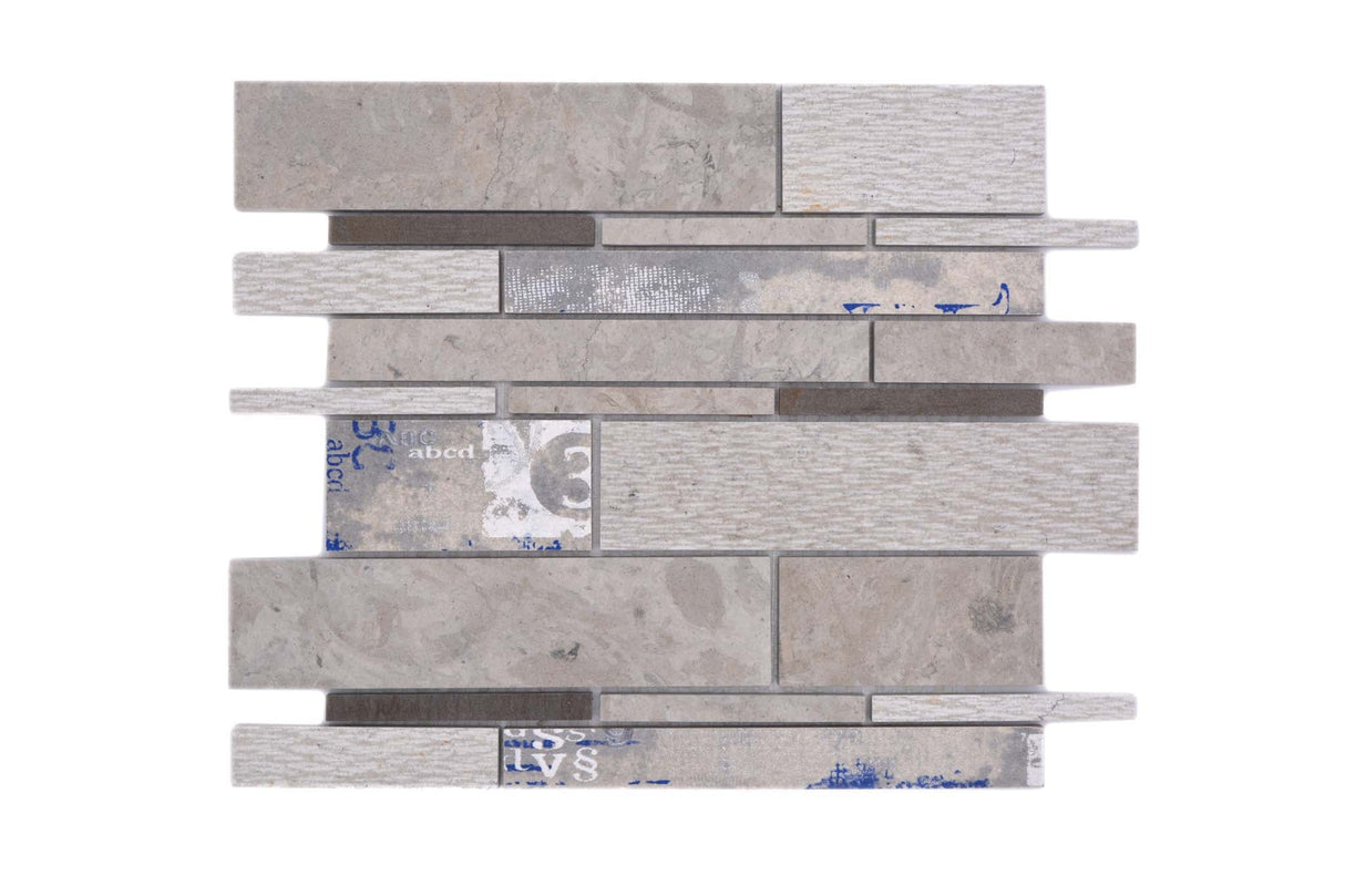 Mosaik Grå Harstad - 005 | 0,077 m²/ark