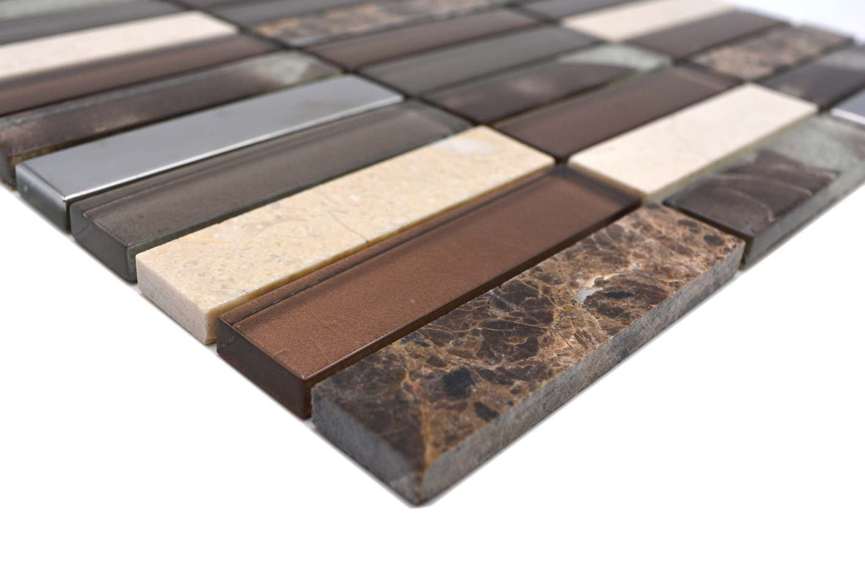 Mosaik Brun Ödeshög - 006 | 0,089 m²/ark