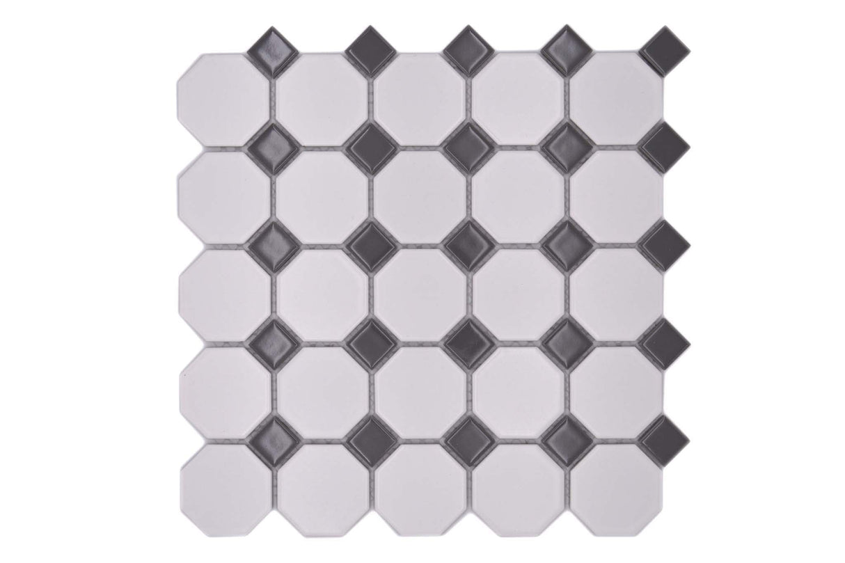 Mosaik Vit Täby - 008 | 0,087 m²/ark