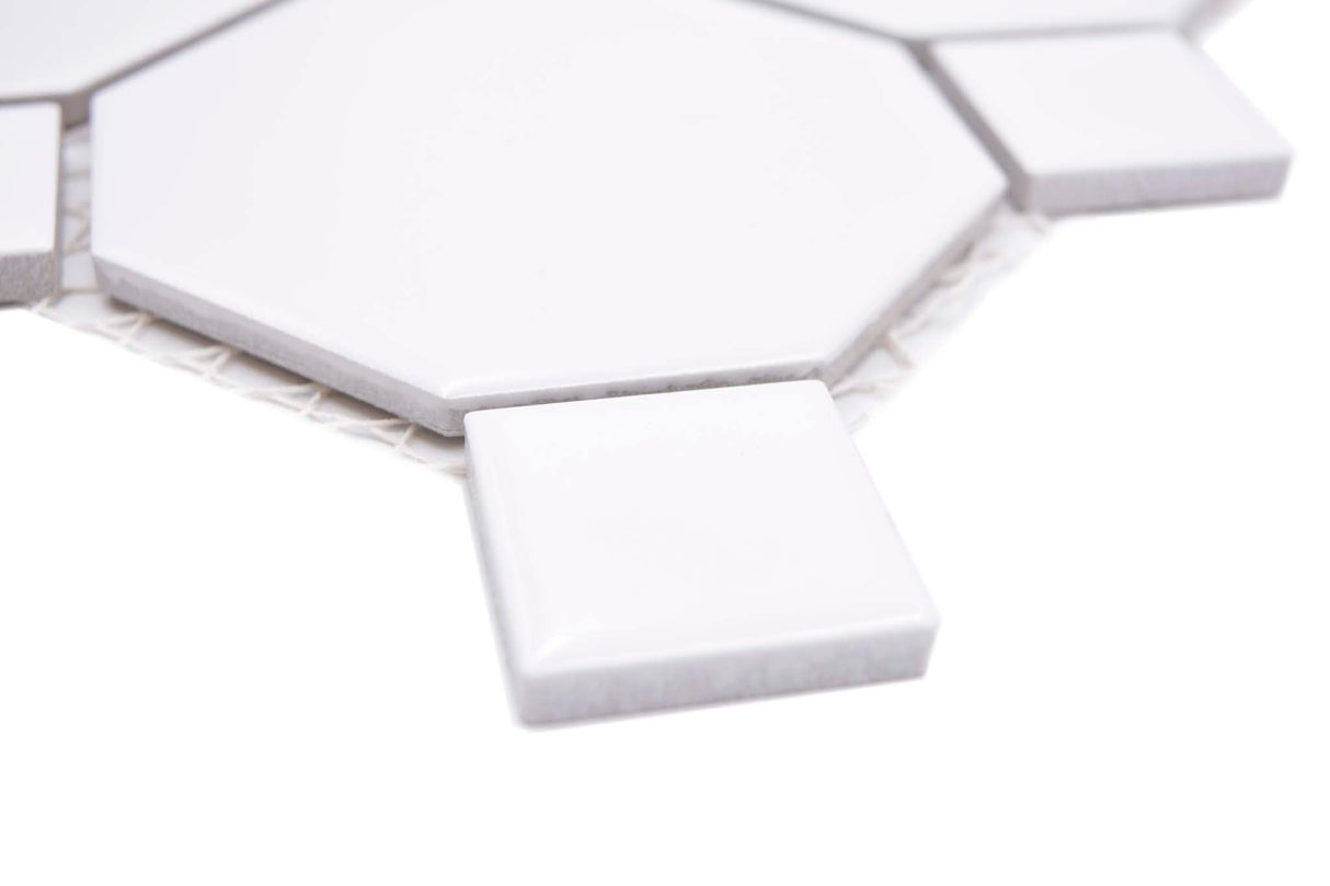 Mosaik Vit Täby - 001 | 0,09 m²/ark