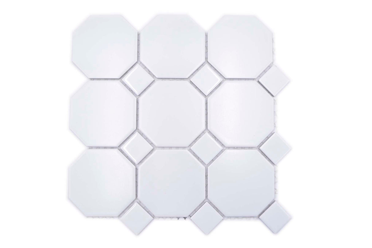 Mosaik Vit Täby - 001 | 0,09 m²/ark