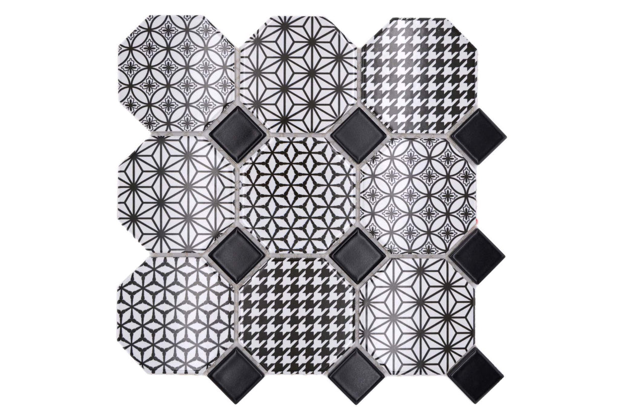 Mosaik Vit Täby - 009 | 0,09 m²/ark